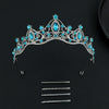 Alloy Baroque Rhinestone Electroplated Rhombus Crown For Adult Women Bridal Hair Accessories