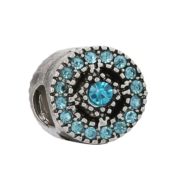 Alloy Beaded Bracelet Necklace With Peony Five Petal Flower Shape And Totem Pattern Electroplated