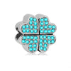 Alloy Beaded Bracelet Necklace With Peony Five Petal Flower Shape And Totem Pattern Electroplated