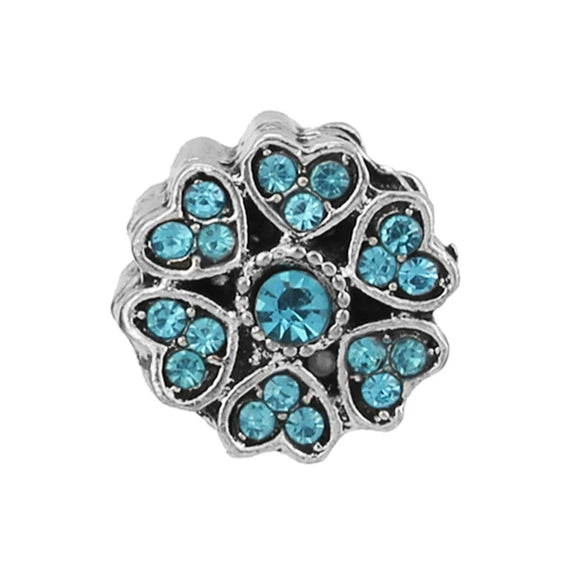 Alloy Beaded Bracelet Necklace With Peony Five Petal Flower Shape And Totem Pattern Electroplated