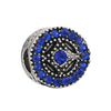 Alloy Beaded Bracelet Necklace With Peony Five Petal Flower Shape And Totem Pattern Electroplated