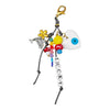 Alloy Beaded Doll Bag Pendant With Geometric Style Heart Water Drop Bell Patterns And Electroplating Processing