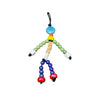 Alloy Beaded Doll Bag Pendant With Geometric Style Heart Water Drop Bell Patterns And Electroplating Processing
