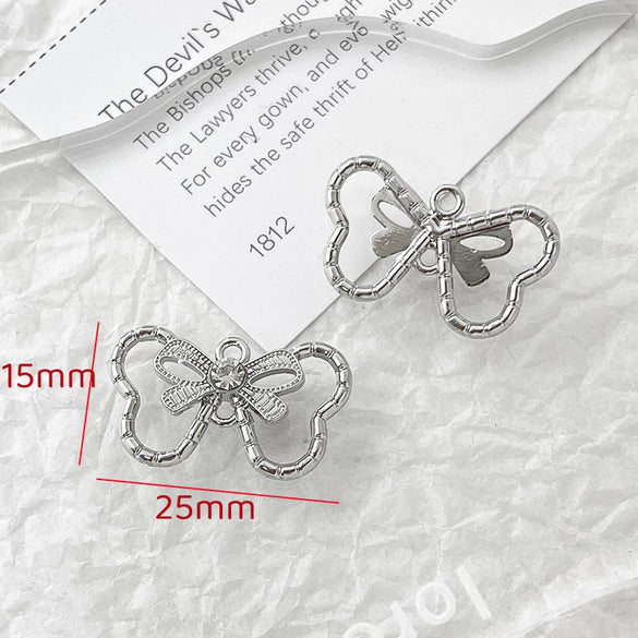 Alloy Beaded Pendant Bracelet Necklace With Cross And Bear Black Pink Lovely Style Electroplated Line Pattern