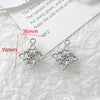 Alloy Beaded Pendant Bracelet Necklace With Cross And Bear Black Pink Lovely Style Electroplated Line Pattern