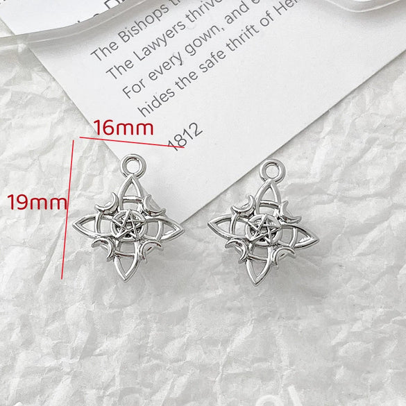 Alloy Beaded Pendant Bracelet Necklace With Cross And Bear Black Pink Lovely Style Electroplated Line Pattern
