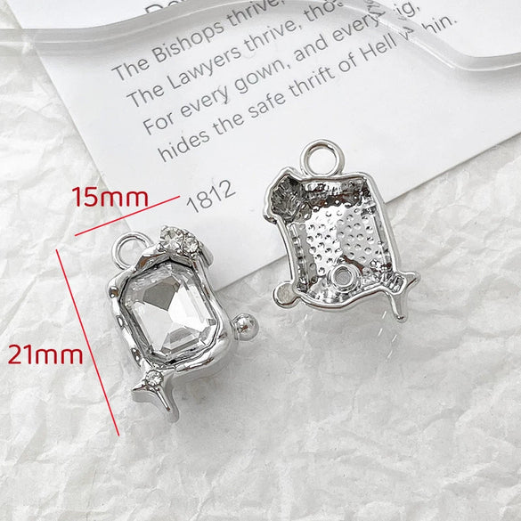 Alloy Beaded Pendant Bracelet Necklace With Cross And Bear Black Pink Lovely Style Electroplated Line Pattern