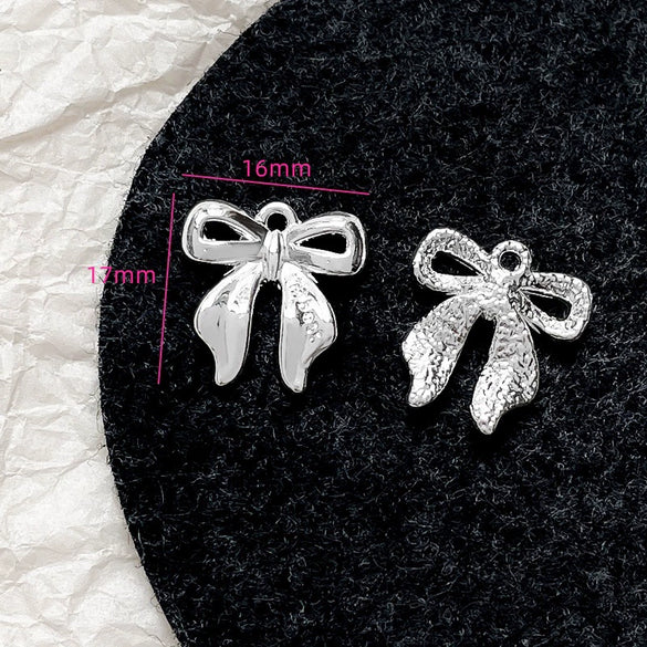 Alloy Beaded Pink Sweetheart Butterfly Love Cross Cat Pendant Electroplated Handmade Bracelet Necklace Accessories With Stars Love Pattern