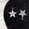 Alloy Beaded Pink Sweetheart Butterfly Love Cross Cat Pendant Electroplated Handmade Bracelet Necklace Accessories With Stars Love Pattern