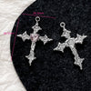 Alloy Beaded Pink Sweetheart Butterfly Love Cross Cat Pendant Electroplated Handmade Bracelet Necklace Accessories With Stars Love Pattern