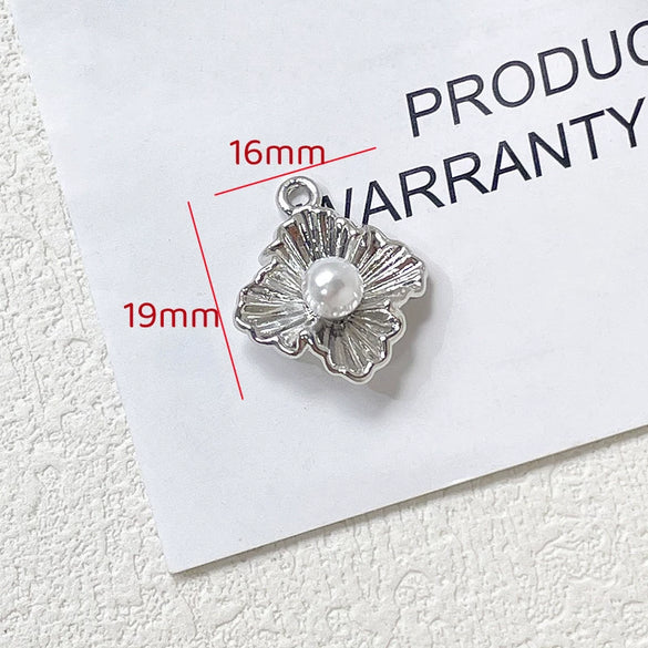 Alloy Beaded Y2k Sweet Heart Tulip Cherry Pendant Necklace And Bracelet Diy Handmade Accessories With Electroplating And Line Pattern