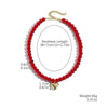 Alloy Beads Heart Shaped Electroplated Modern Retro Light Luxury Women's Ochain Necklace