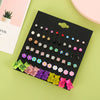 Alloy Bear Shape Stud Earrings With Animal Zodiac Diamond Design For Girls