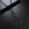Alloy Bolo Tie Retro Geometric And Plaid Style Unisex Accessories