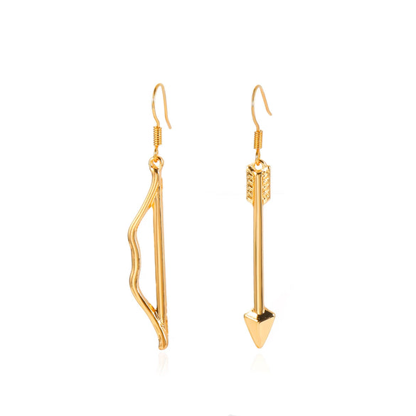 Alloy Bow And Arrow Geometric Earrings For Women
