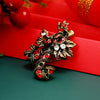 Alloy Bow Brooch With Diamond Design For Women Holiday Festival Element