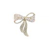 Alloy Bow Brooch With Electroplating For Ladies