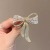 Alloy Bow Brooch With Electroplating For Ladies