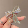 Alloy Bow Brooch Women's Luxury Natural Plant Flowers Style With Electroplating