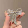 Alloy Bow Brooch Women's Luxury Natural Plant Flowers Style With Electroplating