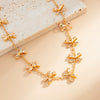 Alloy Bow Design Electroplating Long Necklace For Women
