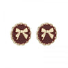 Alloy Bow Electroplated Women's Fashion Light Luxury Niche Design Earrings