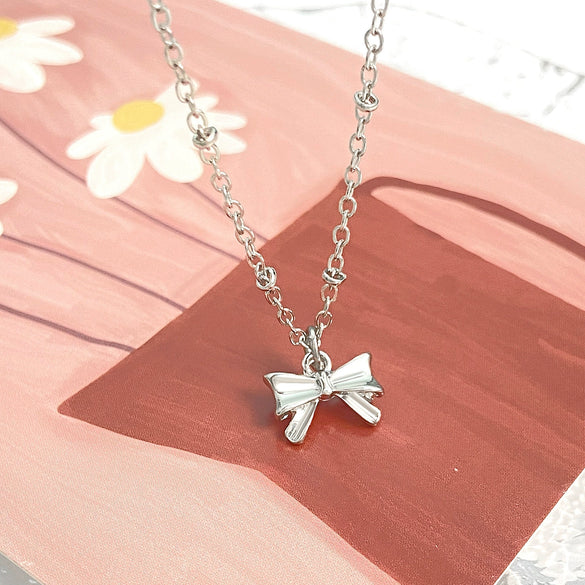 Alloy Bow Elegant Electroplating Necklace For Women