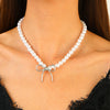 Alloy Bow Elegant Electroplating Necklace For Women