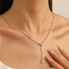 Alloy Bow Elegant Electroplating Necklace For Women