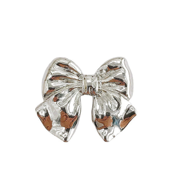 Alloy Bow Mobile Phone Shell And Garment Accessories Electroplated