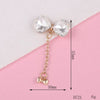 Alloy Bow Tie Pattern Mobile Phone Case Tassel Pendant Jewelry Accessories Electroplating