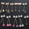 Alloy Bow Tie Pattern Mobile Phone Case Tassel Pendant Jewelry Accessories Electroplating