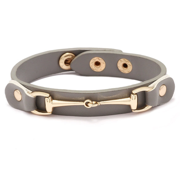 Alloy Bracelet Fashion Simple Adjustable Horseshoe Buckle Geometric Electroplated Unisex Women's