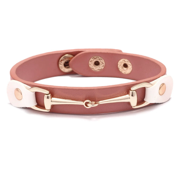 Alloy Bracelet Fashion Simple Adjustable Horseshoe Buckle Geometric Electroplated Unisex Women's