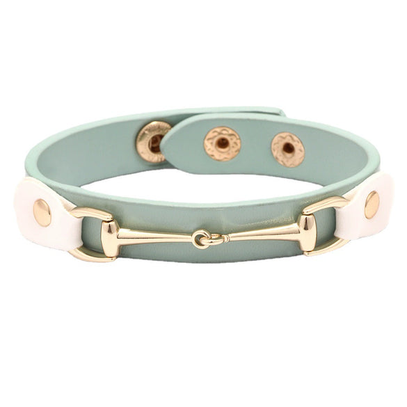 Alloy Bracelet Fashion Simple Adjustable Horseshoe Buckle Geometric Electroplated Unisex Women's