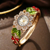 Alloy Bracelet Quartz Watch For Women With Round Dial Fashion Style