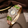 Alloy Bracelet Quartz Watch For Women With Round Dial Fashion Style