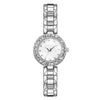 Alloy Bracelet Rhinestone Twopiece Fashion Watches For Men And Women Students