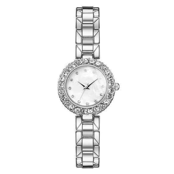 Alloy Bracelet Rhinestone Twopiece Fashion Watches For Men And Women Students