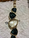 Alloy Bracelet Watch Irregular Crystal Strap Light Luxury Fashion Design