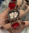 Alloy Bracelet Watch Irregular Crystal Strap Light Luxury Fashion Design
