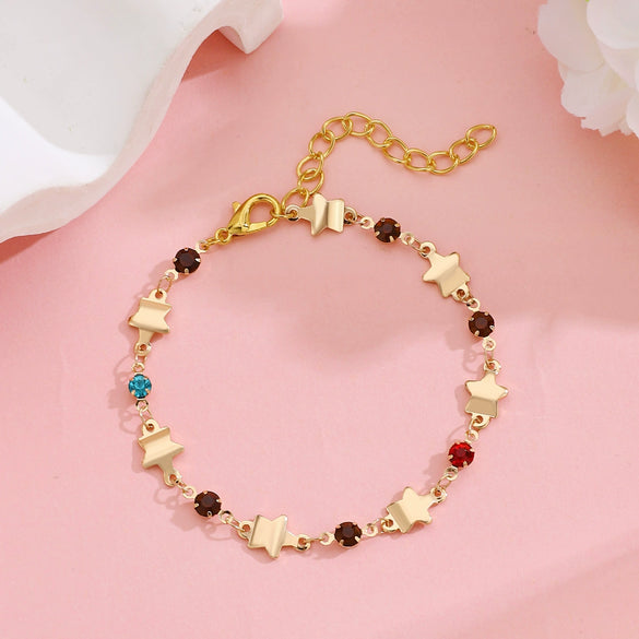 Alloy Bracelet With Geometric Animal Zodiac Pattern Electroplated For Women
