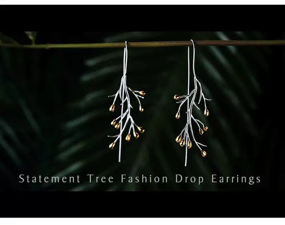 Alloy Branch Women's Earrings Electroplated