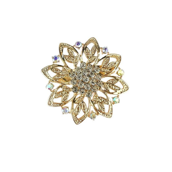 Alloy Brooch Diamond Geometric Style Electroplating For Women And Unisex