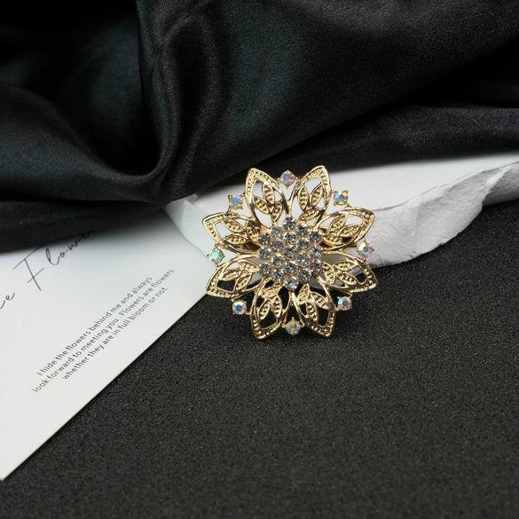 Alloy Brooch Diamond Geometric Style Electroplating For Women And Unisex