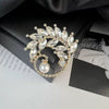 Alloy Brooch Luxury Retro Style With Flower And Star Pattern Electroplated