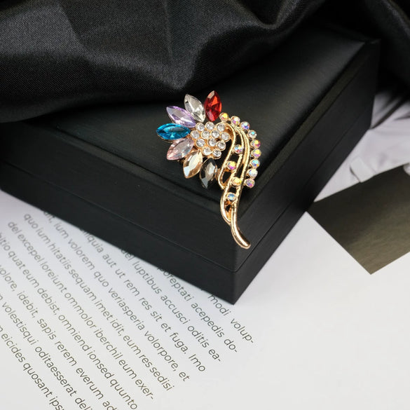 Alloy Brooch Luxury Retro Style With Flower And Star Pattern Electroplated