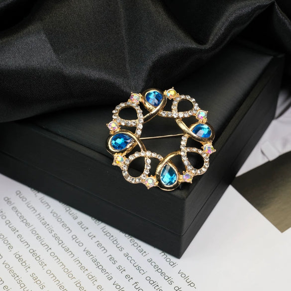 Alloy Brooch Luxury Retro Style With Flower And Star Pattern Electroplated
