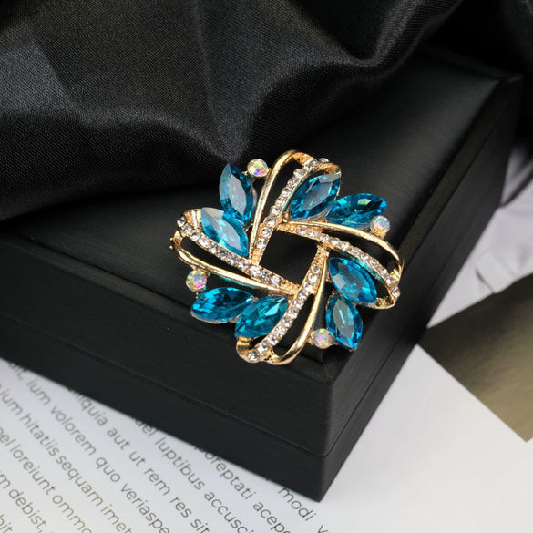 Alloy Brooch Luxury Retro Style With Flower And Star Pattern Electroplated