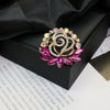 Alloy Brooch Luxury Retro Style With Flower And Star Pattern Electroplated